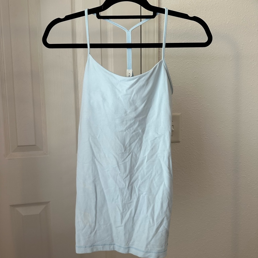 Lululemon light blue tank top